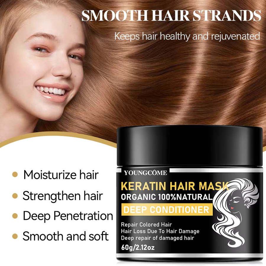 YOUNGCOME Keratin Haarmaske, trockenes Haar, Unisex - Bild 3