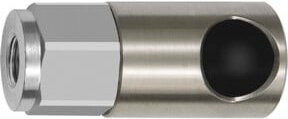 Riegler Druckknopf-Sicherheitskupplung NW 6, ISO 6150 C, Edelstahl, Farbe: Silber, G 1/2 IG - Bild 1