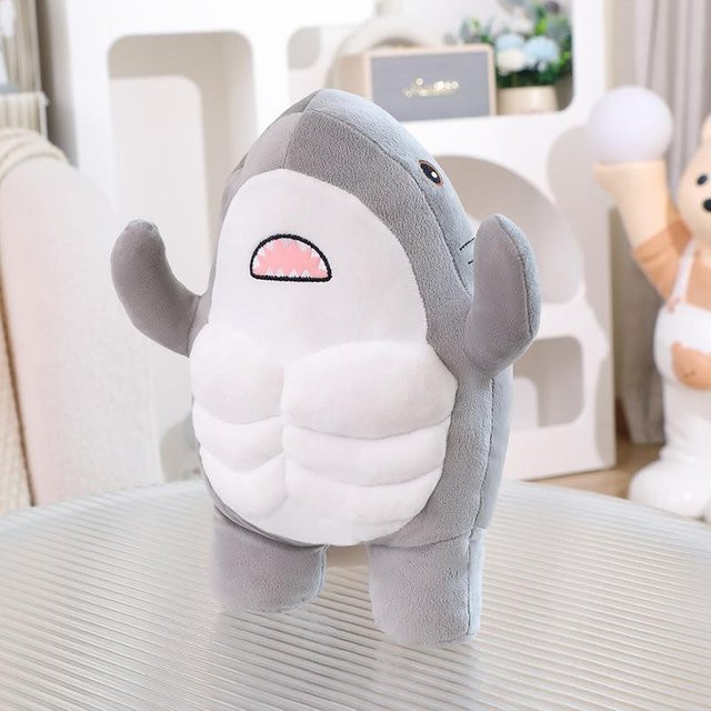 Yiran toy Muskelhai Plüschtier, 35cm, ab 3 Jahren - Bild 1
