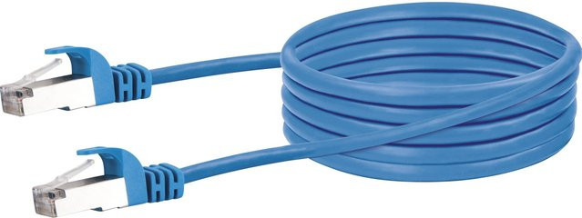 Schwaiger CAT6 LAN-Netzwerkkabel in Blau, 2,5 m - Bild 1