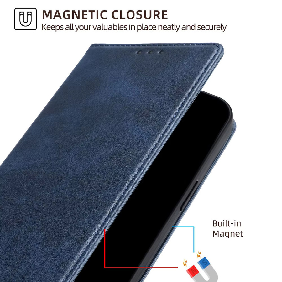 Mehrfarbige Business Schutzhülle aus Leder mit Magnetverschluss für OPPO A80 A60 A59 A40 A3 Pro - Bild 4