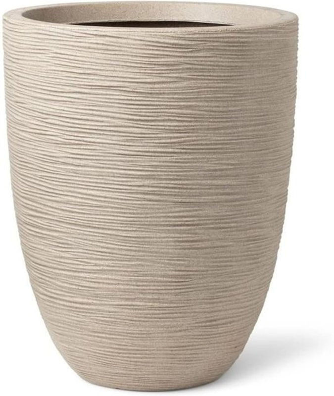 CAPI EUROPE Vase Waste Rib NL in Beige Terrazzo, B: 46 cm, H: 58 cm - Bild 1