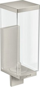 Hansgrohe Axor Uni Rectangular Seifenspender für die Wandmontage aus Glas in Edelstahl-Optik Silber - Bild 1