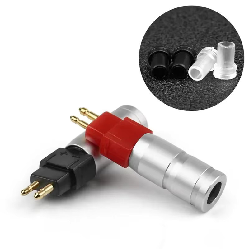 HEDANP 2-poliger Kopfhörer-Adapter auf 3,5 mm Klinke für HiFi-Headsets in Silber - Bild 3
