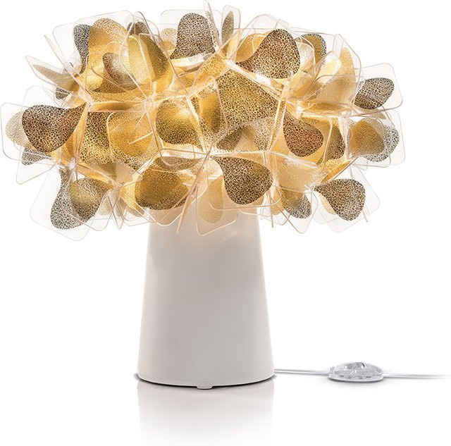 Slamp Clizia Tischleuchte Mama Non Mama in Gold und Weiß - Bild 1