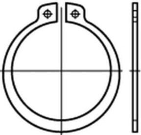 Industrial Quality Supplies Sicherungsringe DIN 471 aus Edelstahl 1.4122 Durchmesser: 90 mm, Stärke: 3 mm - Bild 1