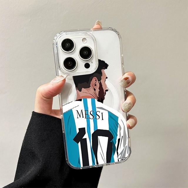 Fußballtrikot Messi Handyhülle für Samsung Galaxy S26 S25 S24 S23 S22 S21 Ultra Plus FE A55 A54 A35 A15 Cover - Bild 1