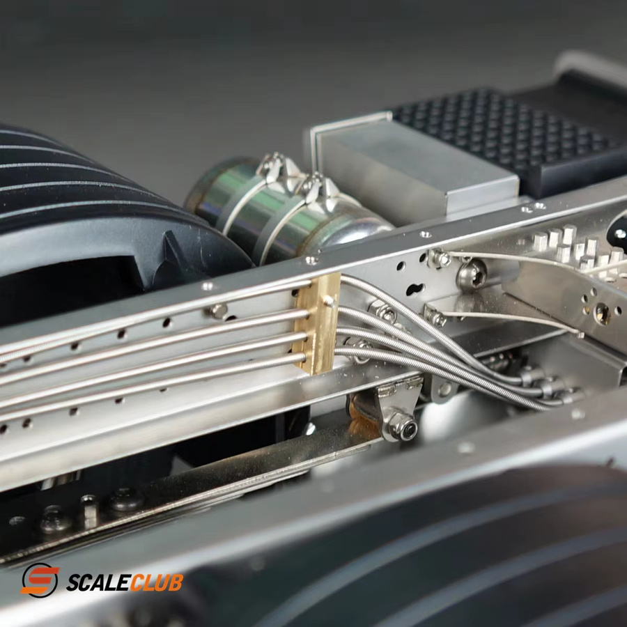 Tamiya Zubehör, Tuck Lock Differential Kabel Sitz Halterung, 1:14, Metall, Grau - Bild 2