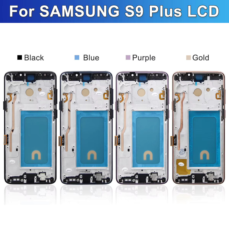 Samsung S9 Plus LCD Display mit Rahmen und Touchscreen Digitizer Ersatz für G965 G965F in Schwarz - Bild 3