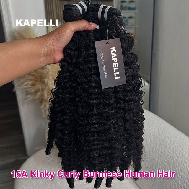Kapelli Ocean Spiral Lockenbündel, 30 Zoll, 100% unbehandeltes Echthaar, Unisex - Bild 1