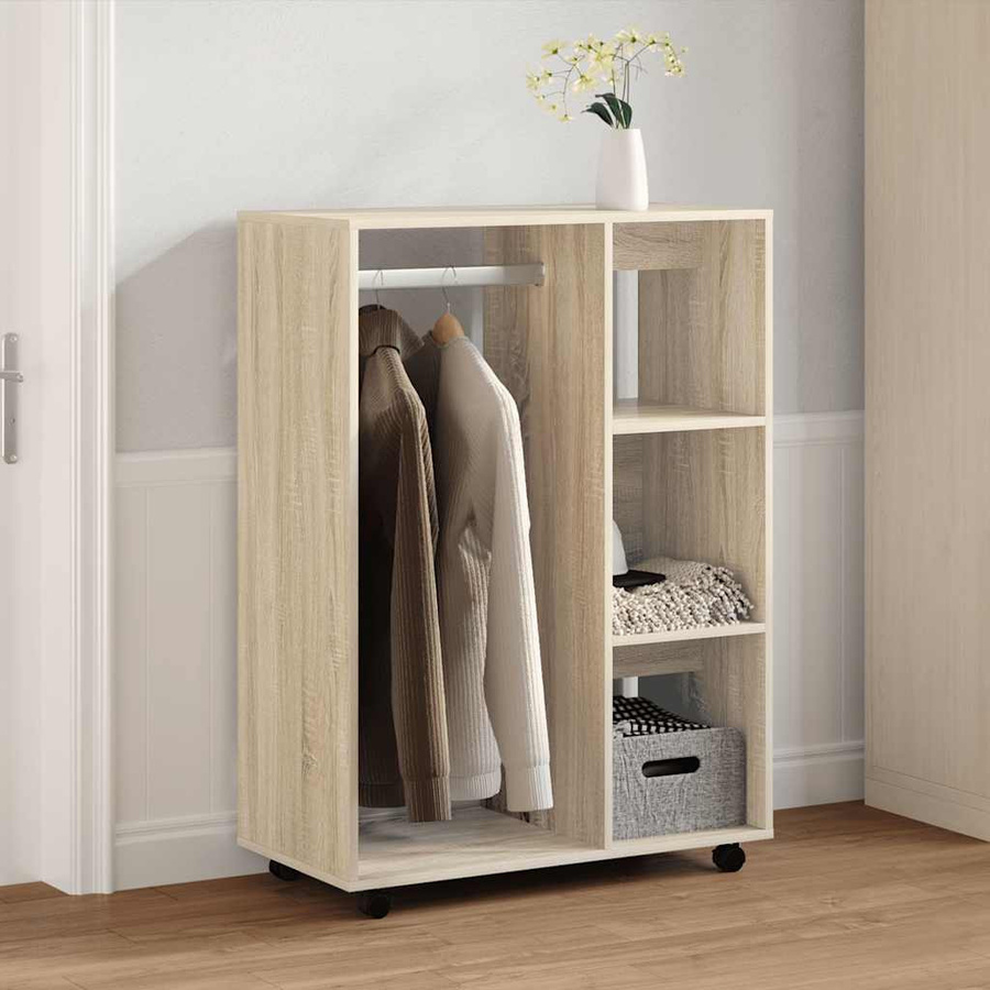 vidaXL Kleiderschrank in Sonoma-Eiche, B/T/H: 80 x 40 x 110 cm - Bild 4