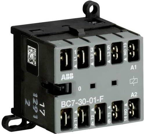 ABB BC7-30-01-F-01 Kleinschütz mit 3 Schließern und 1 Öffner, 5.5kW, Grau - Bild 1