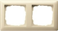 Gira Abdeckrahmen 2-fach CWS-Glas bruchsicher IP44 weiß oder beige - Bild 1