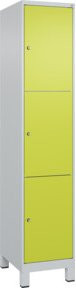 C+P Schließfachschrank Classic PLUS mit Füßen, 1 Abteil, Viridingrün, B/T/H: 195 x 40 x 50 cm - Bild 1