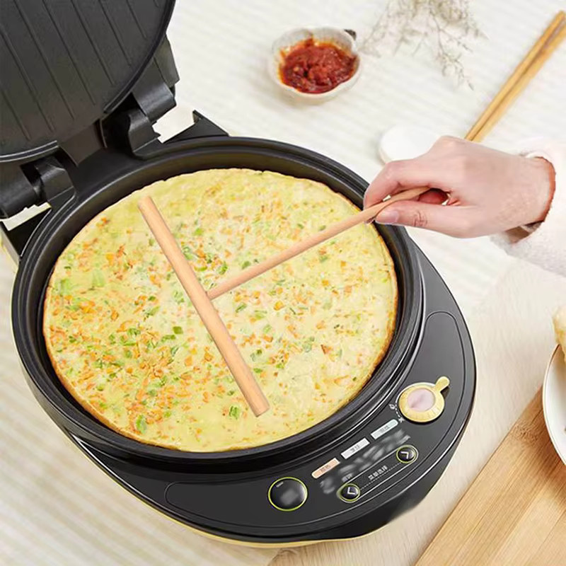 CZSAE T-Form Holz Crepe Maker Teigverteiler aus Holz in Braun - Bild 4