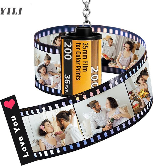 Schlüsselanhänger Fotofilmrolle und Fotoalbum, Unisex - Bild 1