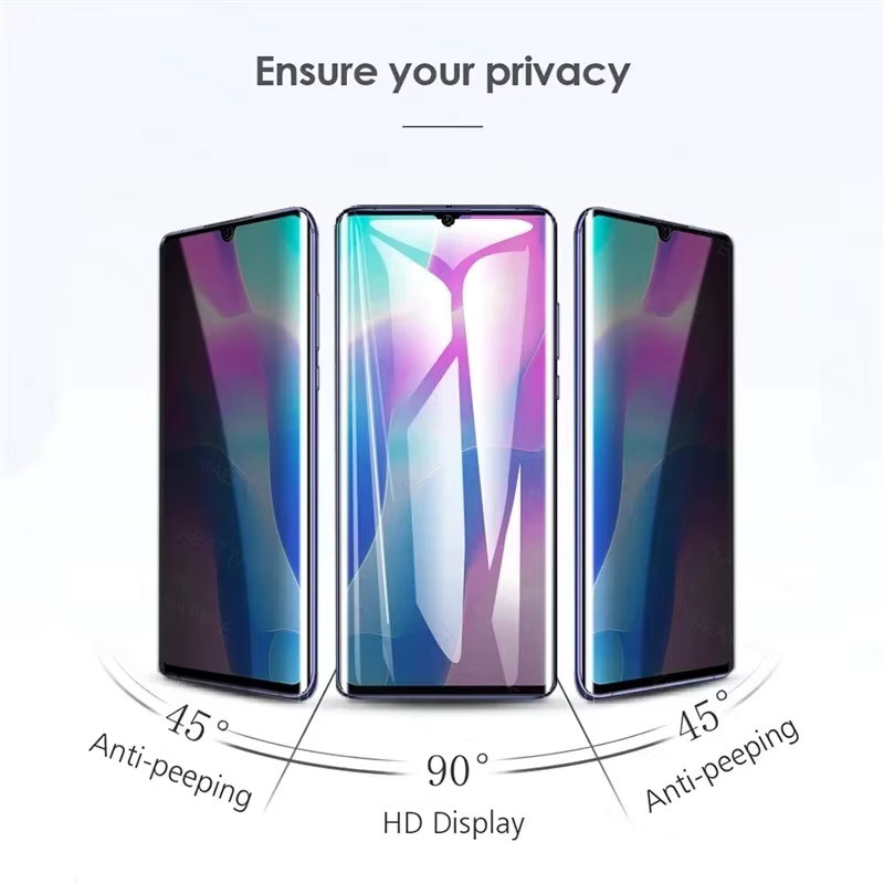 3er-Pack Anti-Spy Privatsphäre Hydrogel-Displayschutz für OPPO A12, A12s, A15s, A16, A17, A18, A32, A33, A35, A36, A38 (Transparent) - Bild 2