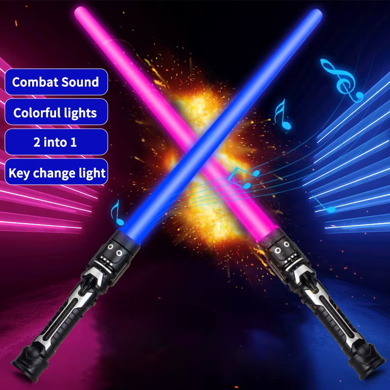 XDR Laserschwert, Fantasy, rot und blau, mit Licht und Sound - Bild 2