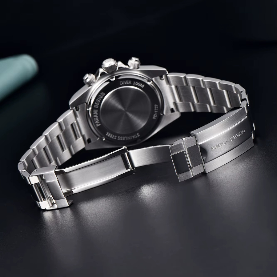 PAGANI DESIGN Chronograph, Quarz, Edelstahl, Blau, Herren - Bild 2