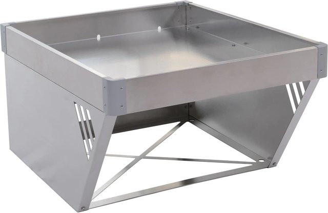 PROREGAL Mähroboter-Garage mit Pflanzkasten aus Metall in Silber, H x B x T: 40 x 60 x 70 cm - Bild 1