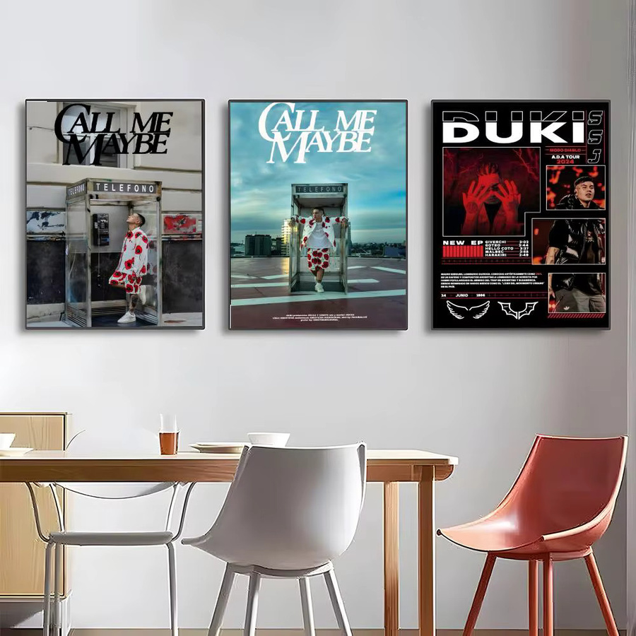 D-DUKI Modernes Poster als Wandkunst für dein Wohnzimmer und Büro, Mehrfarbig, B: 20 cm, H: 15 cm - Bild 2