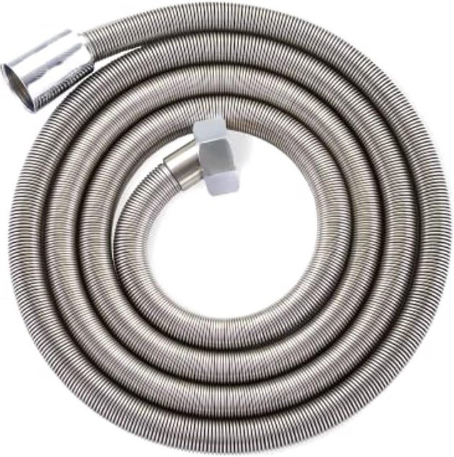 Global Cozy Life Premium Universal Brauseschlauch aus Edelstahl in Grau, 150 cm Länge, B/T/H: 24 x 14 x 3 cm - Bild 1