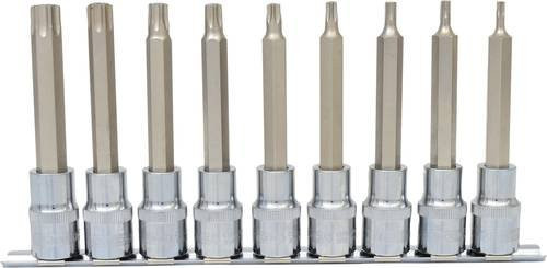 KS Tools CHROMEplus Bit-Stecknuss-Satz 1/2" TX lang, 9-teilig, Silber - Bild 1