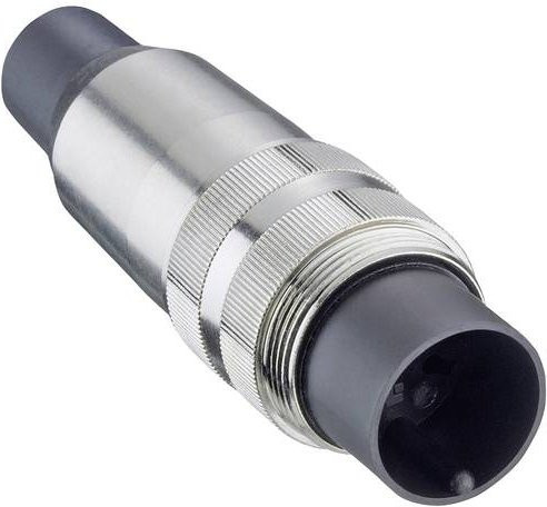 Lumberg SV 30-8 C Stecker in Grau mit 3 Polen - Bild 1