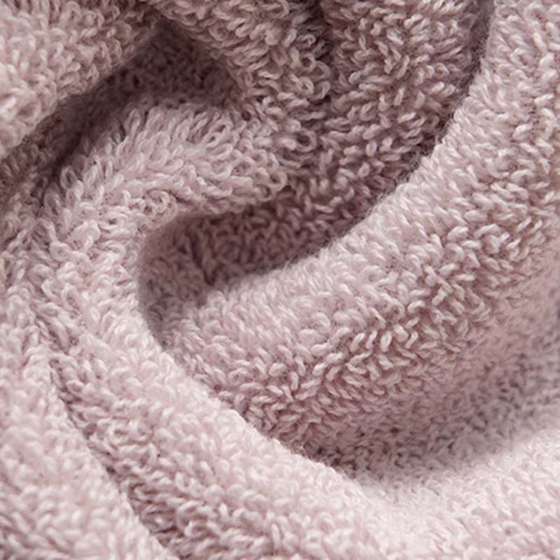 lulupitaya Badetuch und Waschlappen Set aus 100 % Baumwolle in Pink, weich und saugfähig - Bild 3