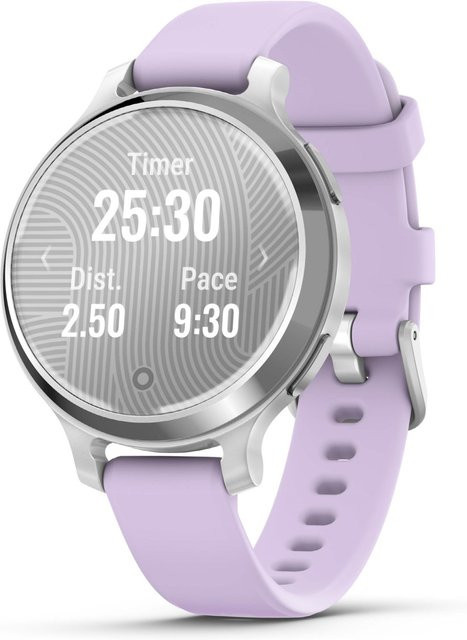 Garmin Lily 2 Active Smartwatch für Damen in Silber mit Silikon-Armband und GPS - Bild 1