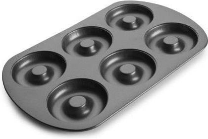 Ibili Muffin-Backform 827300, Schwarz, 6 runde Formen mit Durchmesser: 8 cm - Bild 1