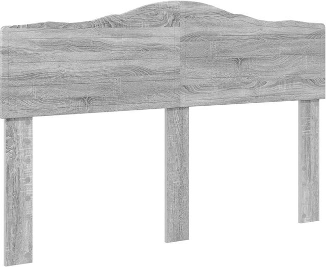 vidaXL Kopfteil für das Bett in Grau Sonoma aus Holzwerkstoff, Breite: 140 cm - Bild 1