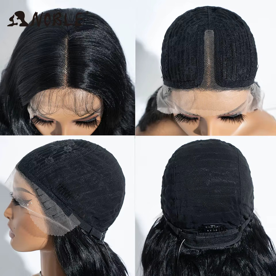 Lace-Front-Perücke, gewellt, Ombre, braun, blond, Damen, 81,3 cm - Bild 3