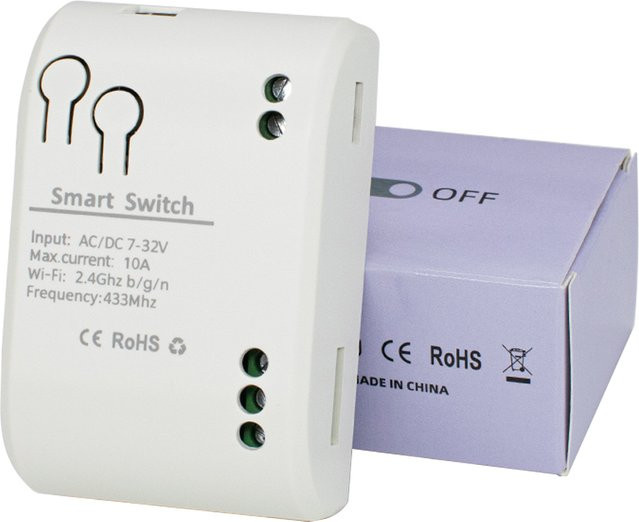Tuya Smart Home WLAN Schalter Empfänger Controller RF433 Modul kompatibel mit Alexa und Google Home 7-32V 85-250V - Bild 1