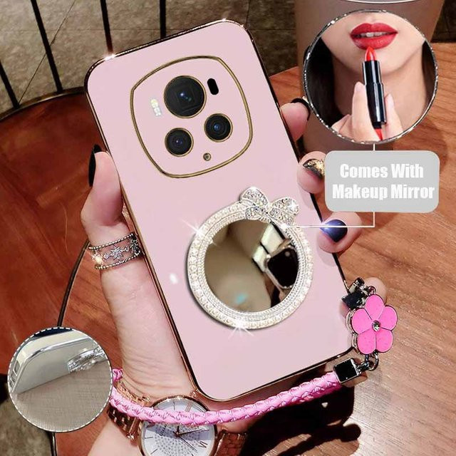 Schutzhülle mit Lanyard für Honor Magic 6 Lite, 5 Lite, 200 Pro, 200 Lite, 90, 20 Lite und 200, Farben: Pink und Lila - Bild 1