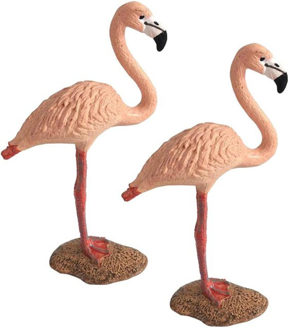SunshineTek Rosa Flamingo, Miniaturtiere, 2-teiliges Set - Bild 1