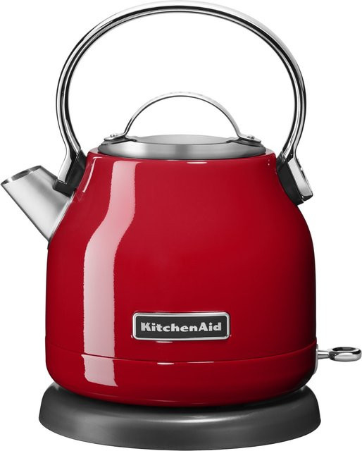 KitchenAid Wasserkocher Empire Rot mit Kalkfilter aus Edelstahl und Aluminium, 1,25 l - Bild 1