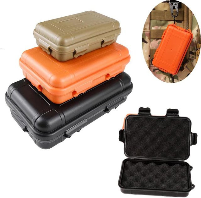 Wasserdichter EDC-Werkzeug-Hartschalenkoffer mit Schaumstoff-Organizer in Orange - Bild 1