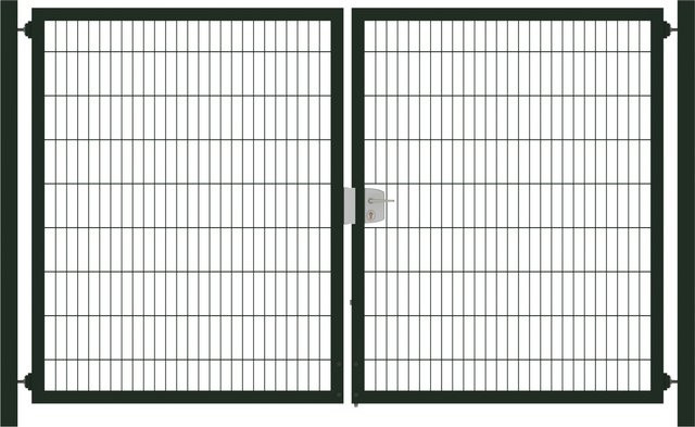 Doppeltor aus Doppelstabmatten für den Garten B: 500 cm, H: 203 cm - Bild 1