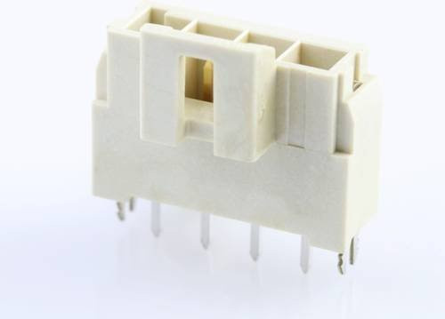 Molex Einbau-Stiftleiste Standard 1722872204 in Weiß mit Goldkontakten und Messinggehäuse - Bild 1