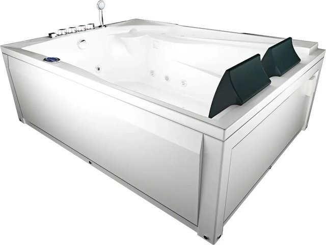 AcquaVapore Whirlpool Badewanne in Weiß mit Maßen 135 x 180 cm - Bild 1