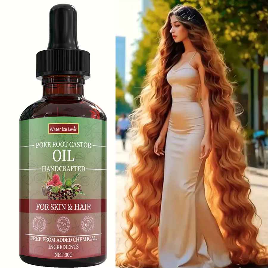 Poke Root Rizinusöl mit Aloe Vera, Körper und Haare, Unisex - Bild 3