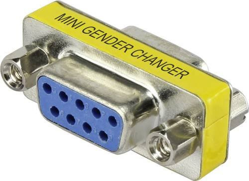 Renkforce Serieller Adapter mit 1x D-SUB-Buchse 9pol. zu 1x D-SUB-Buchse 9pol. in Gelb - Bild 1