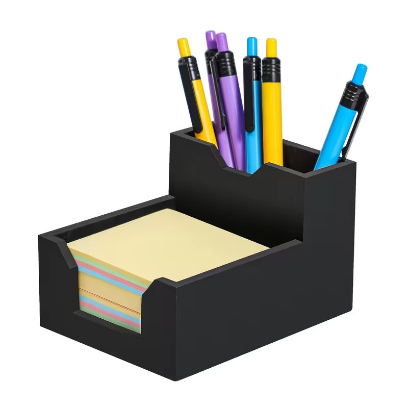 Memo-Box Organizer für Haftnotizen aus Kunststoff, Schwarz - Bild 4