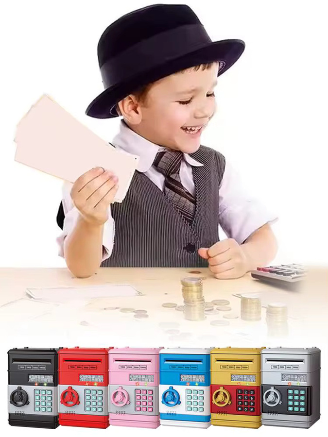 KITPIPI Elektronische Spardose, Mini-Safe, Gelb - Bild 6