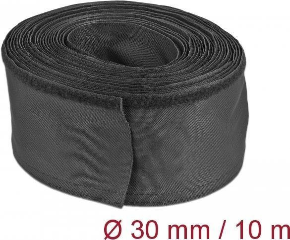DeLOCK Kabel-Bündelschlauch aus Polyester, Schwarz, 10,0 m - Bild 1