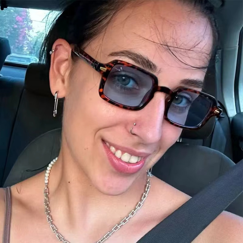 Samjune Sonnenbrille Rechteckig, Damen, Vollrand, Vintage - Bild 1