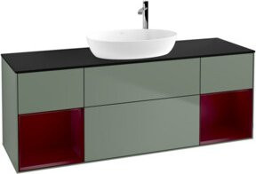V&B Waschtischunterschrank Finion mit Wandbeleuchtung, Breite: 160 cm, Tiefe: 50,1 cm, Höhe: 50,1 cm, lackiert - Bild 1