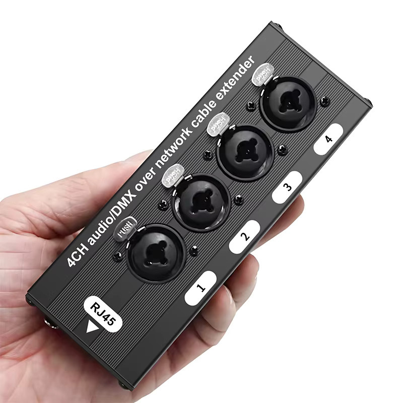 TITAK RJ45 auf 4-Kanal 3-Pin XLR Audio-Kabelverlängerung für DMX512 Netzwerk-Signale in Schwarz - Bild 5