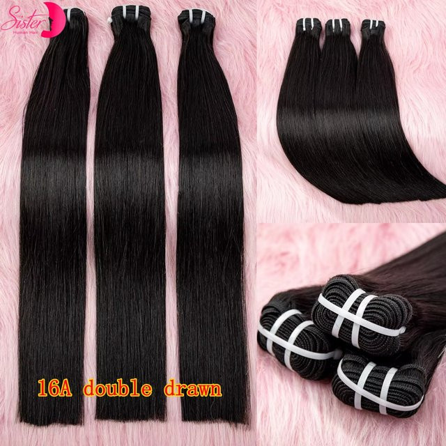 SISTER HAIR Echthaarbündel, vietnamesisch, 100 % unverarbeitet, Unisex - Bild 1